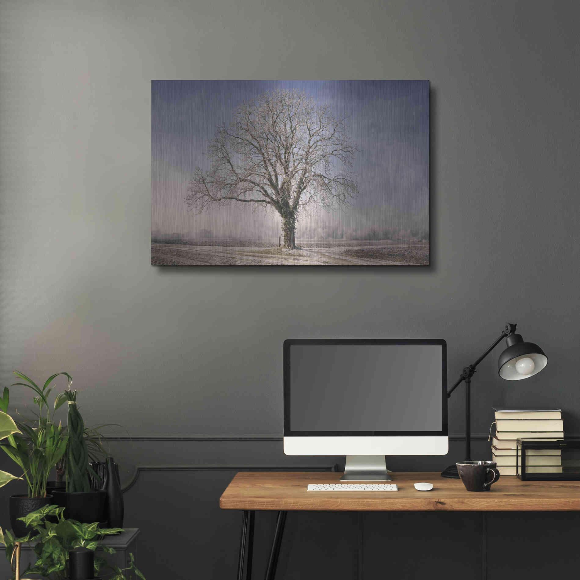 Luxe Metal Art 'The Tree Fairy Tale' by Philippe Sainte-Laudy, Metal Wall Art,36x24