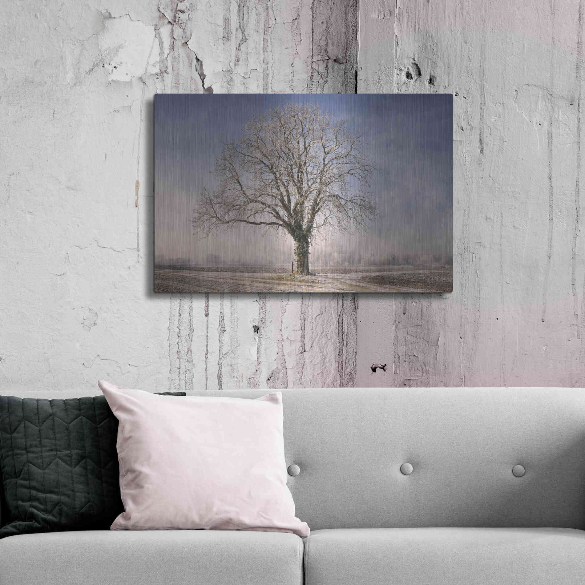 Luxe Metal Art 'The Tree Fairy Tale' by Philippe Sainte-Laudy, Metal Wall Art,36x24