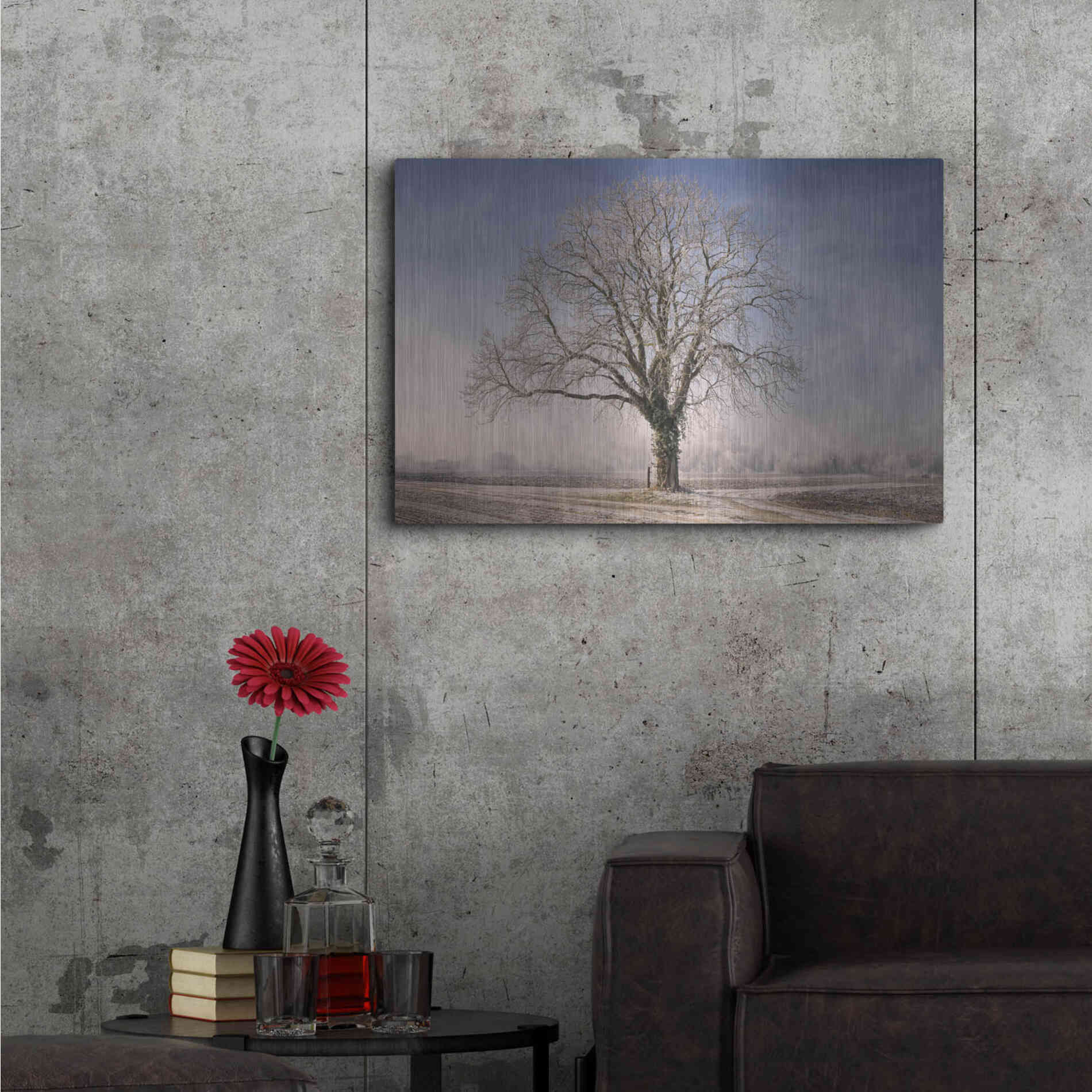 Luxe Metal Art 'The Tree Fairy Tale' by Philippe Sainte-Laudy, Metal Wall Art,36x24