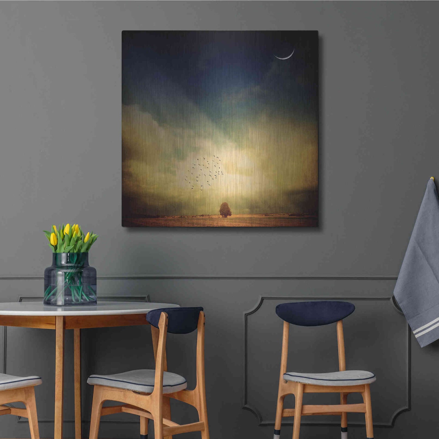 Luxe Metal Art 'Echo Of A Sigh' by Philippe Sainte-Laudy, Metal Wall Art,36x36