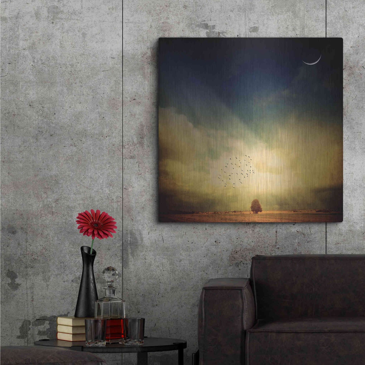 Luxe Metal Art 'Echo Of A Sigh' by Philippe Sainte-Laudy, Metal Wall Art,36x36