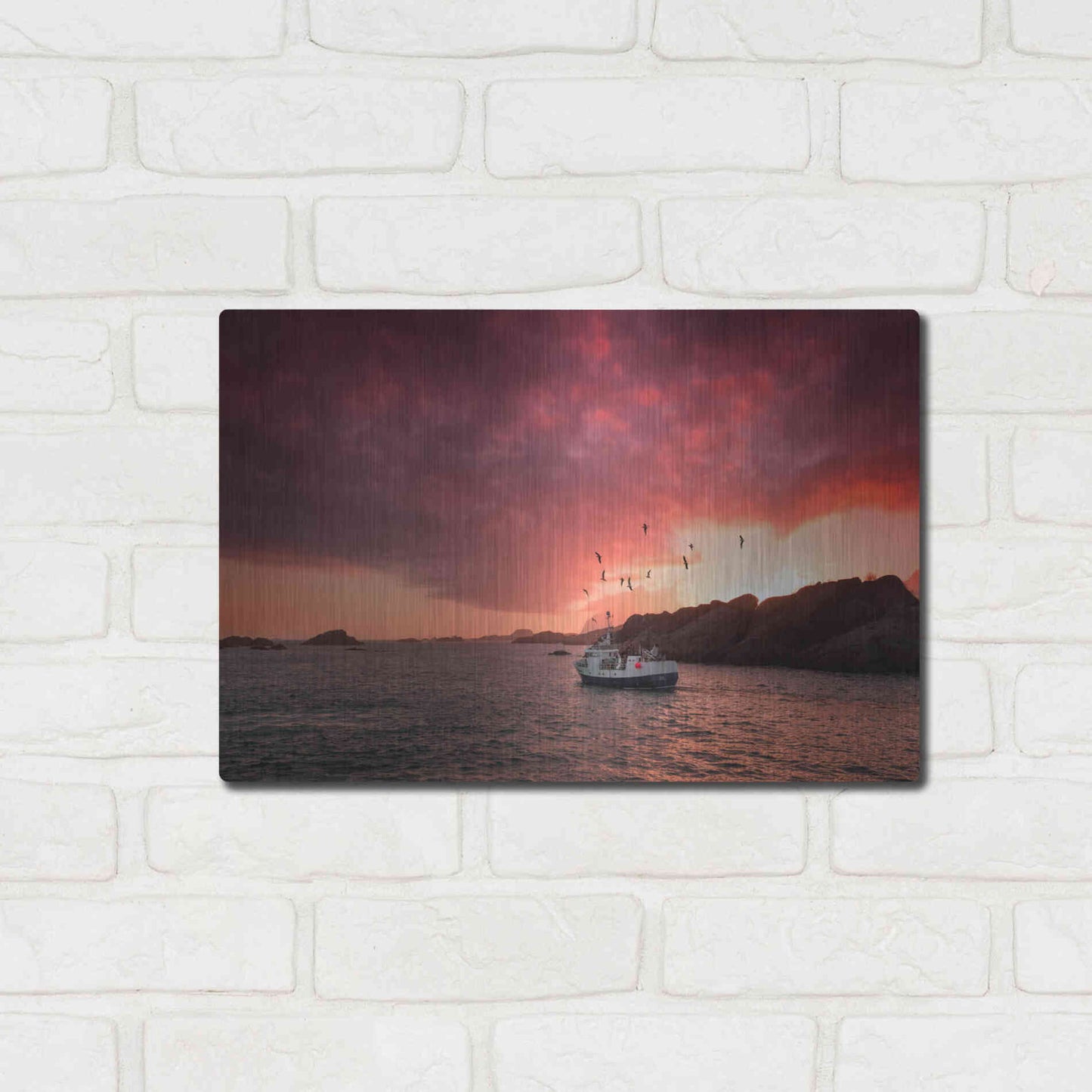 Luxe Metal Art 'Come And See Me' by Philippe Sainte-Laudy, Metal Wall Art,16x12