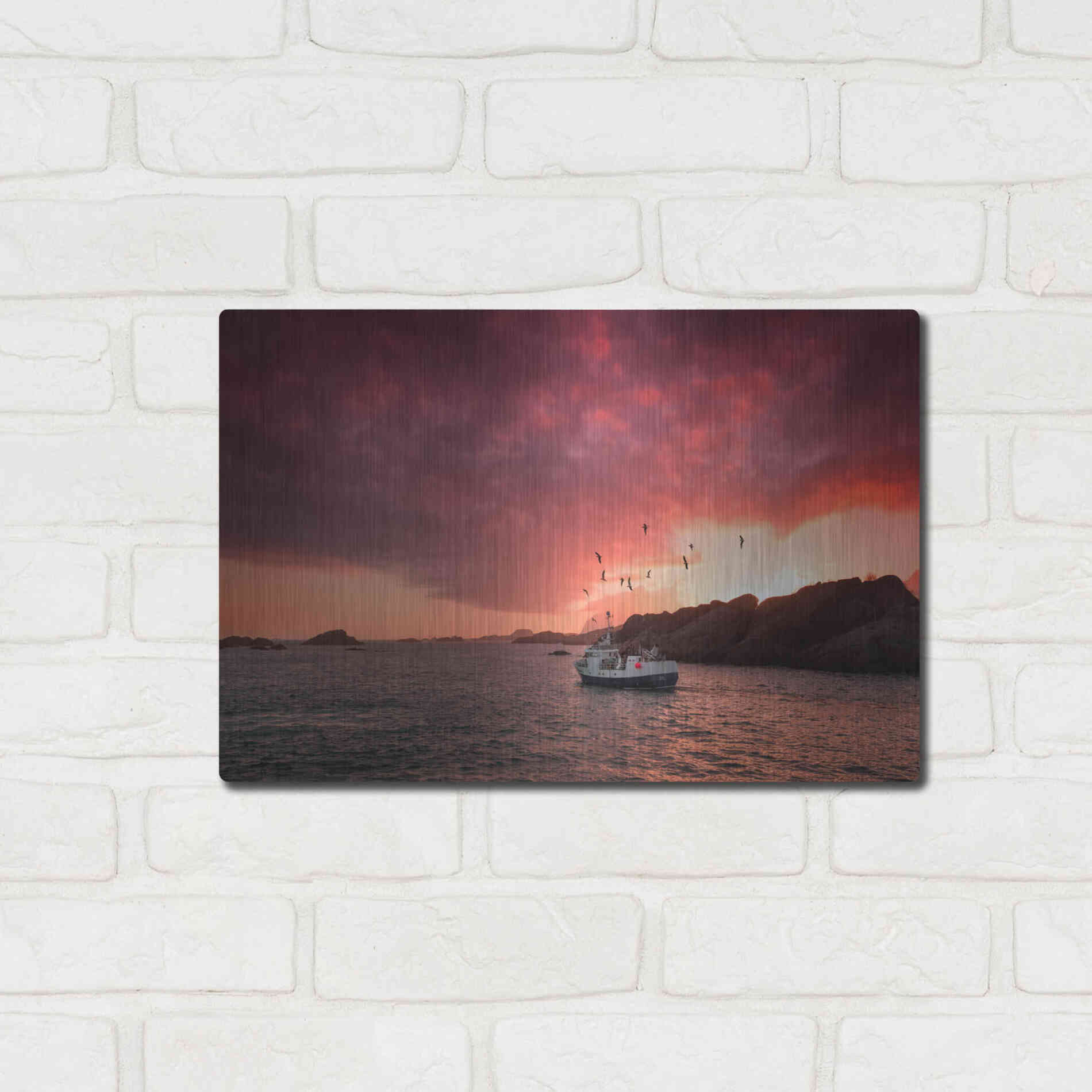 Luxe Metal Art 'Come And See Me' by Philippe Sainte-Laudy, Metal Wall Art,16x12