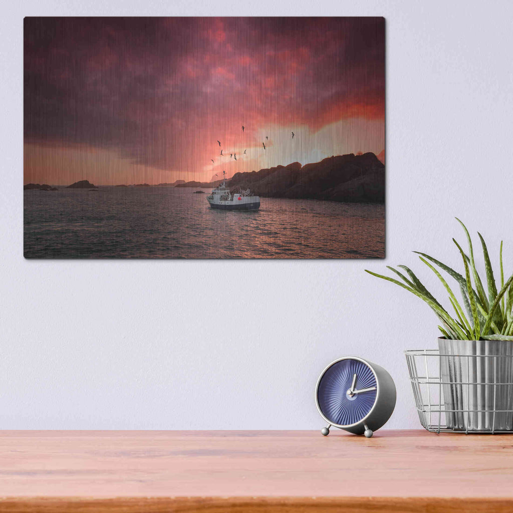 Luxe Metal Art 'Come And See Me' by Philippe Sainte-Laudy, Metal Wall Art,16x12