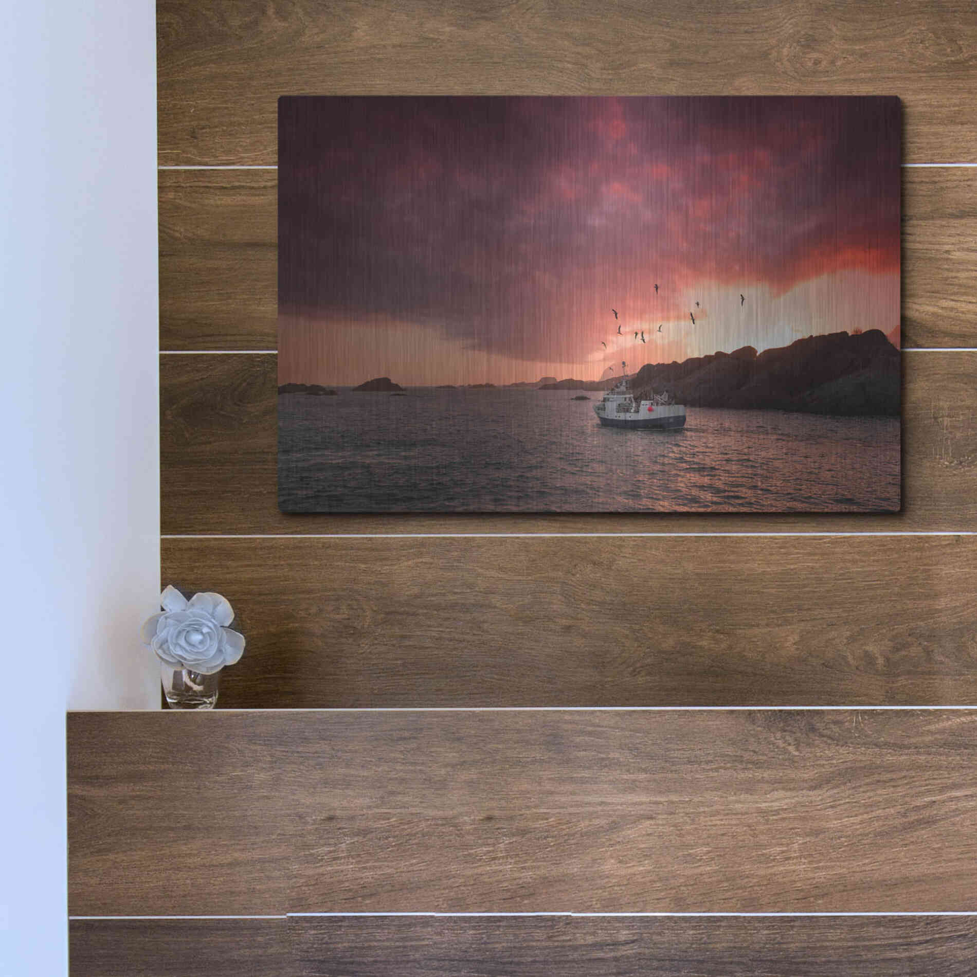 Luxe Metal Art 'Come And See Me' by Philippe Sainte-Laudy, Metal Wall Art,16x12