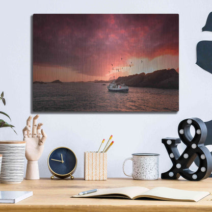 Luxe Metal Art 'Come And See Me' by Philippe Sainte-Laudy, Metal Wall Art,16x12