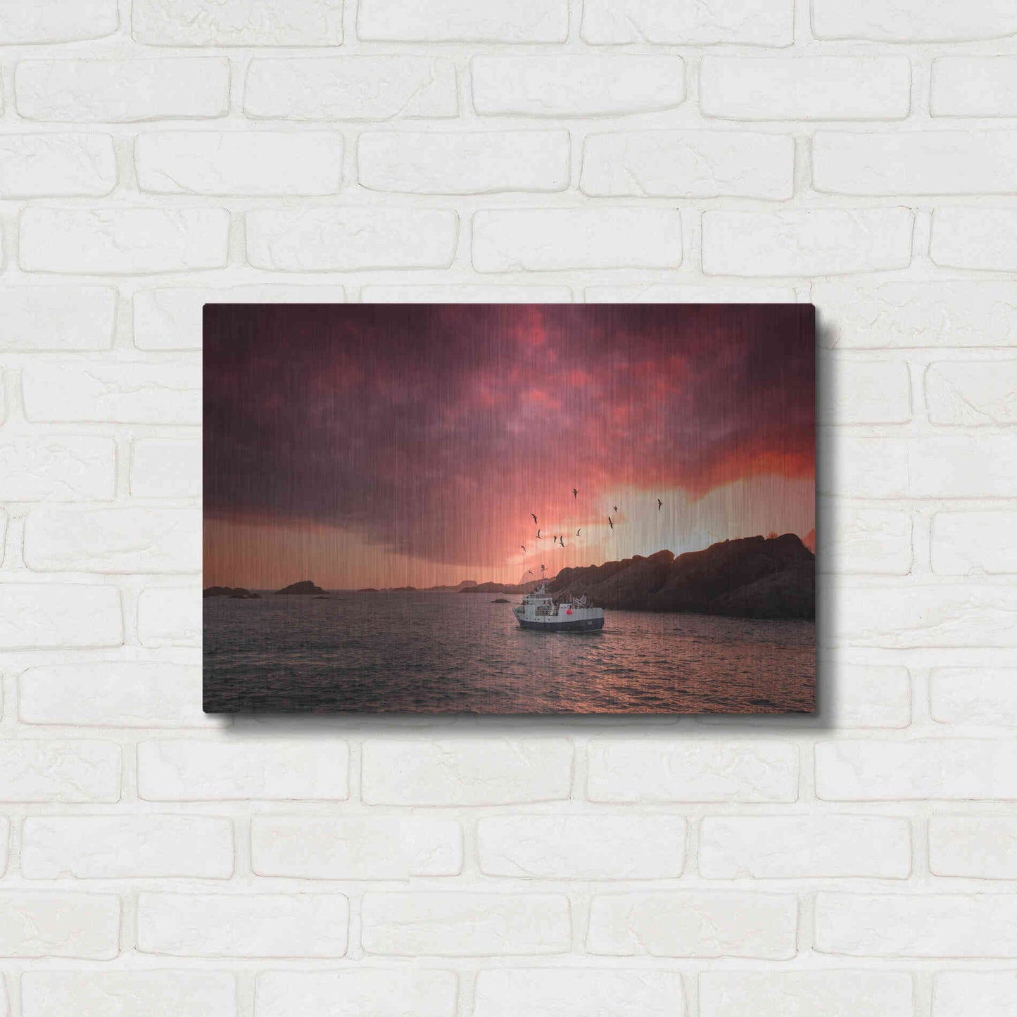 Luxe Metal Art 'Come And See Me' by Philippe Sainte-Laudy, Metal Wall Art,24x16