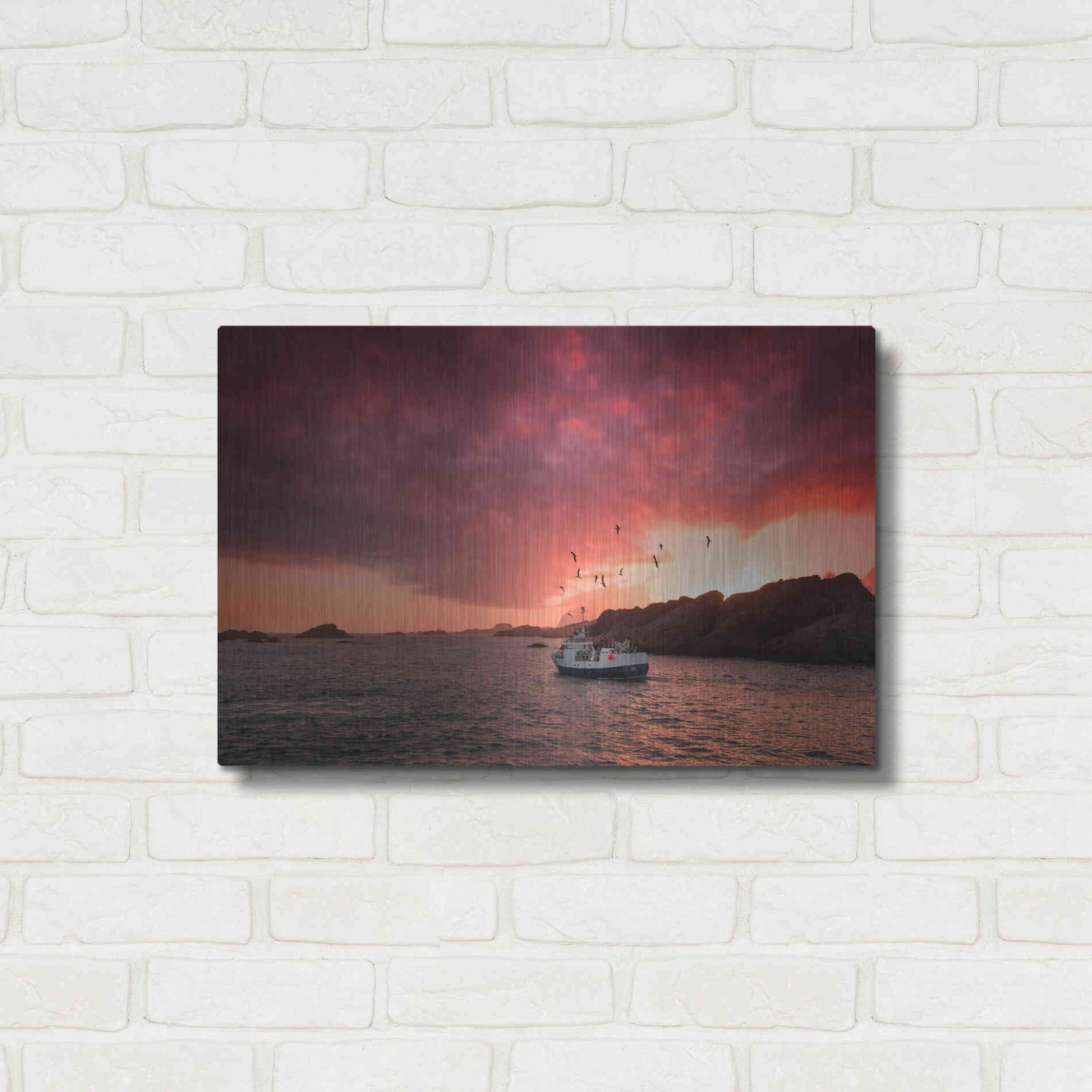 Luxe Metal Art 'Come And See Me' by Philippe Sainte-Laudy, Metal Wall Art,24x16