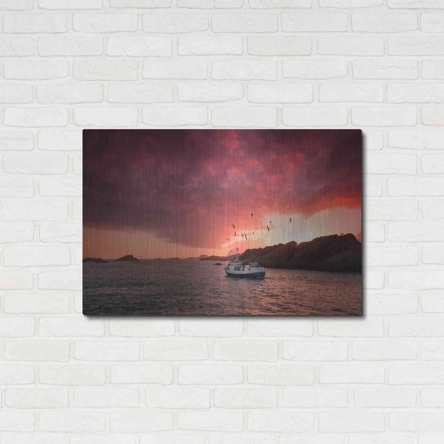 Luxe Metal Art 'Come And See Me' by Philippe Sainte-Laudy, Metal Wall Art,36x24