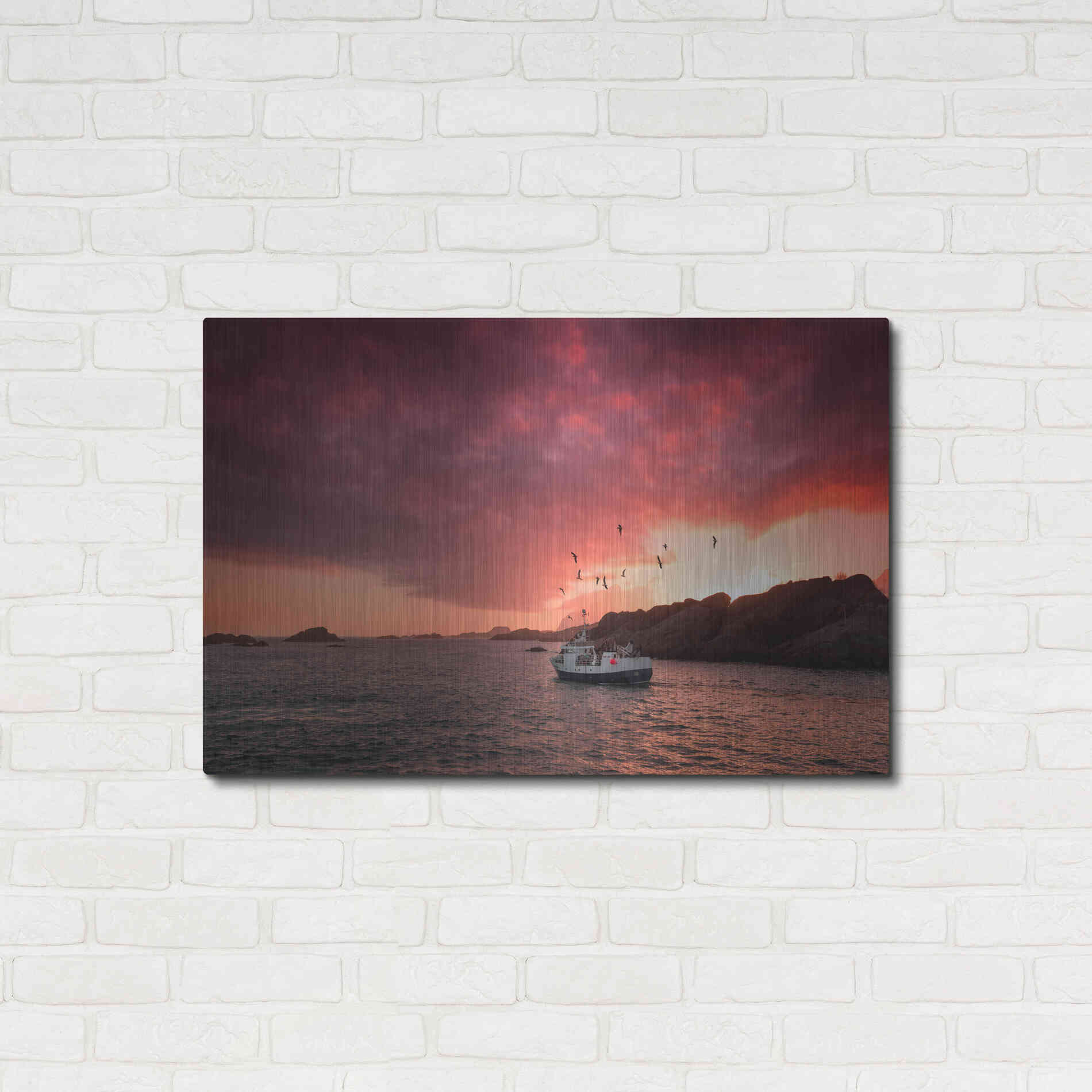 Luxe Metal Art 'Come And See Me' by Philippe Sainte-Laudy, Metal Wall Art,36x24