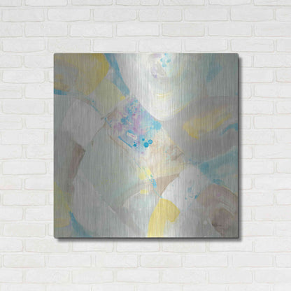 Luxe Metal Art 'White Rock I' by Albena Hristova, Metal Wall Art,36x36