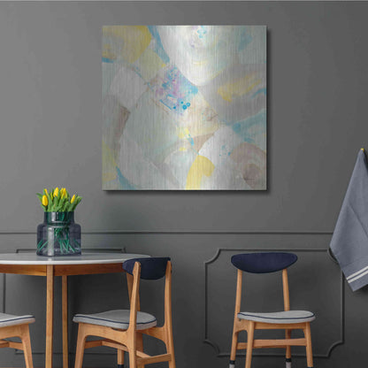 Luxe Metal Art 'White Rock I' by Albena Hristova, Metal Wall Art,36x36