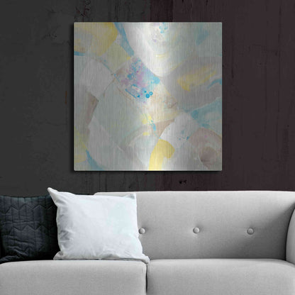 Luxe Metal Art 'White Rock I' by Albena Hristova, Metal Wall Art,36x36