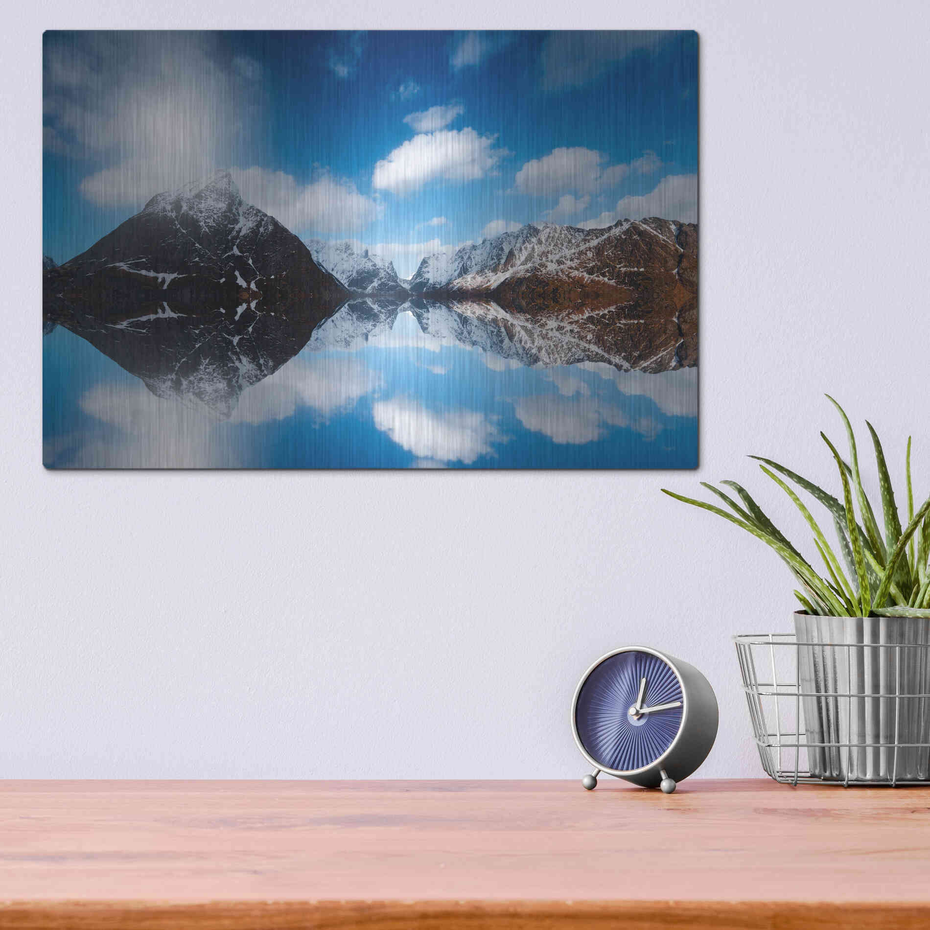 Luxe Metal Art 'Come Back Down' by Philippe Sainte-Laudy, Metal Wall Art,16x12