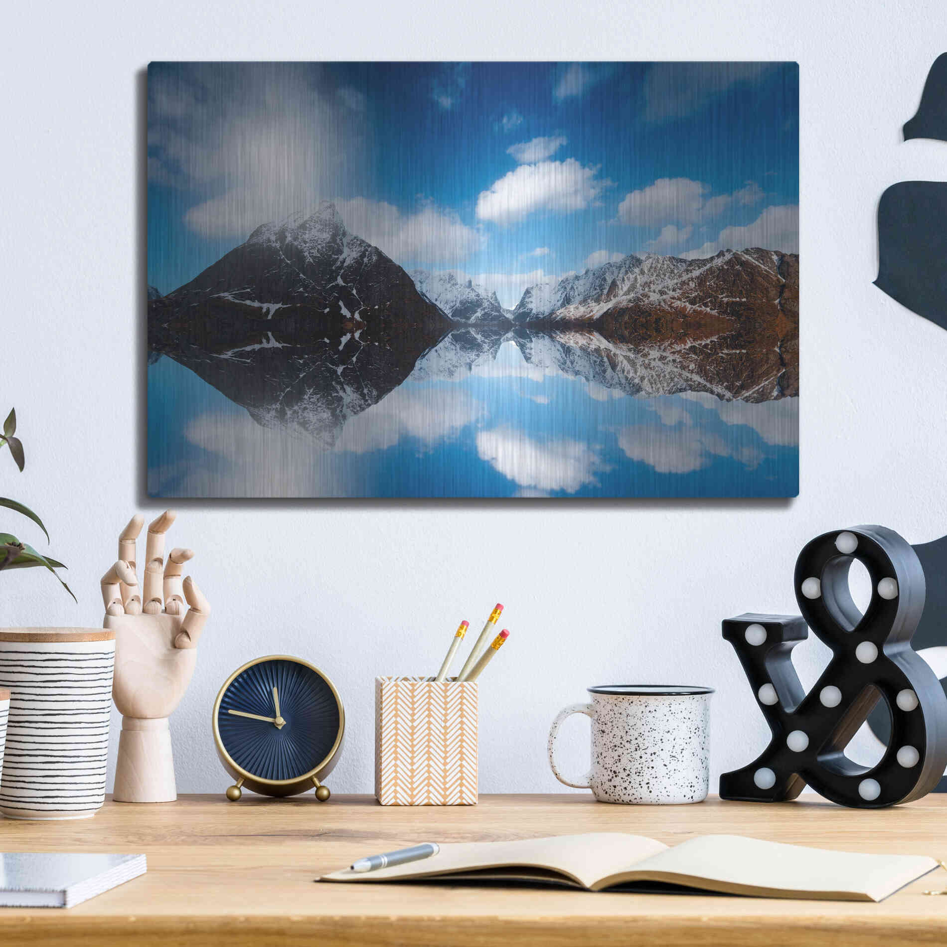 Luxe Metal Art 'Come Back Down' by Philippe Sainte-Laudy, Metal Wall Art,16x12