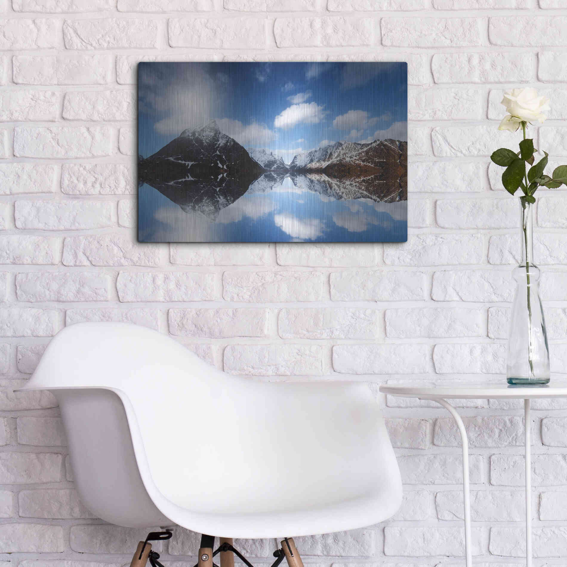 Luxe Metal Art 'Come Back Down' by Philippe Sainte-Laudy, Metal Wall Art,24x16