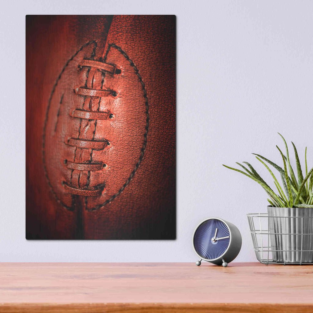 Luxe Metal Art 'Leather' by Philippe Sainte-Laudy, Metal Wall Art,12x16