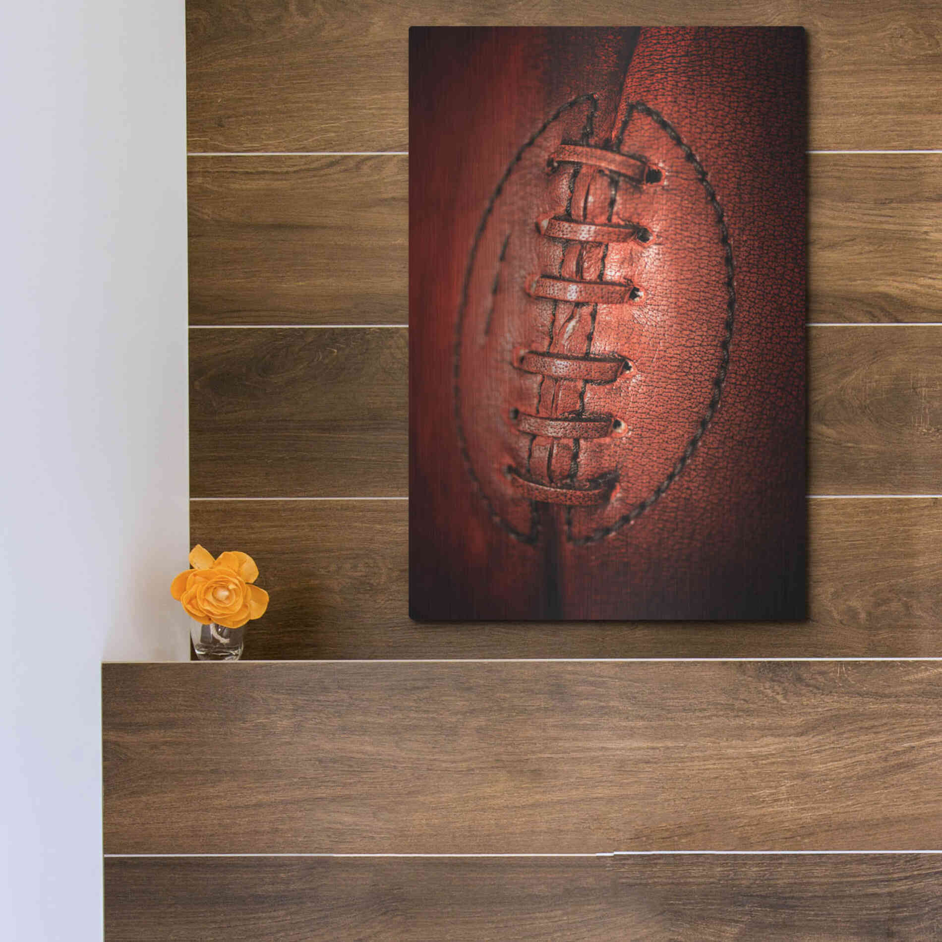 Luxe Metal Art 'Leather' by Philippe Sainte-Laudy, Metal Wall Art,12x16