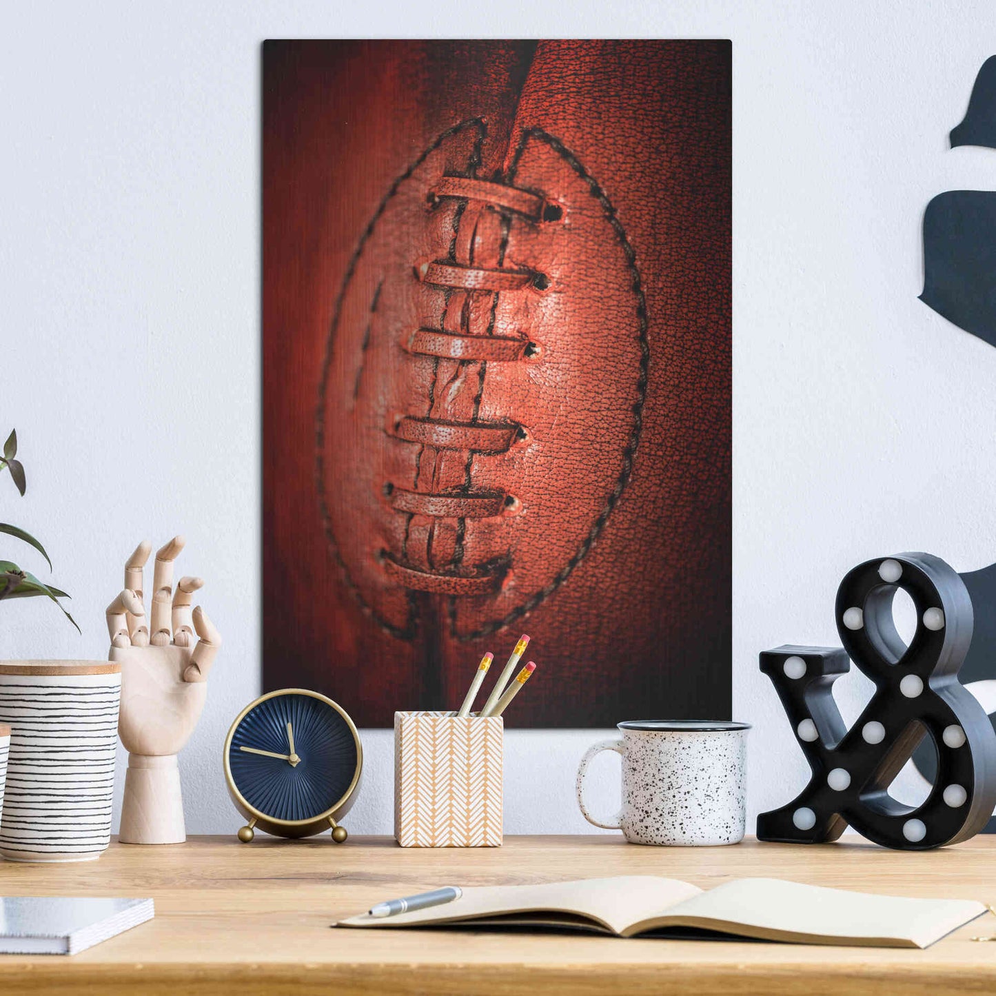 Luxe Metal Art 'Leather' by Philippe Sainte-Laudy, Metal Wall Art,12x16