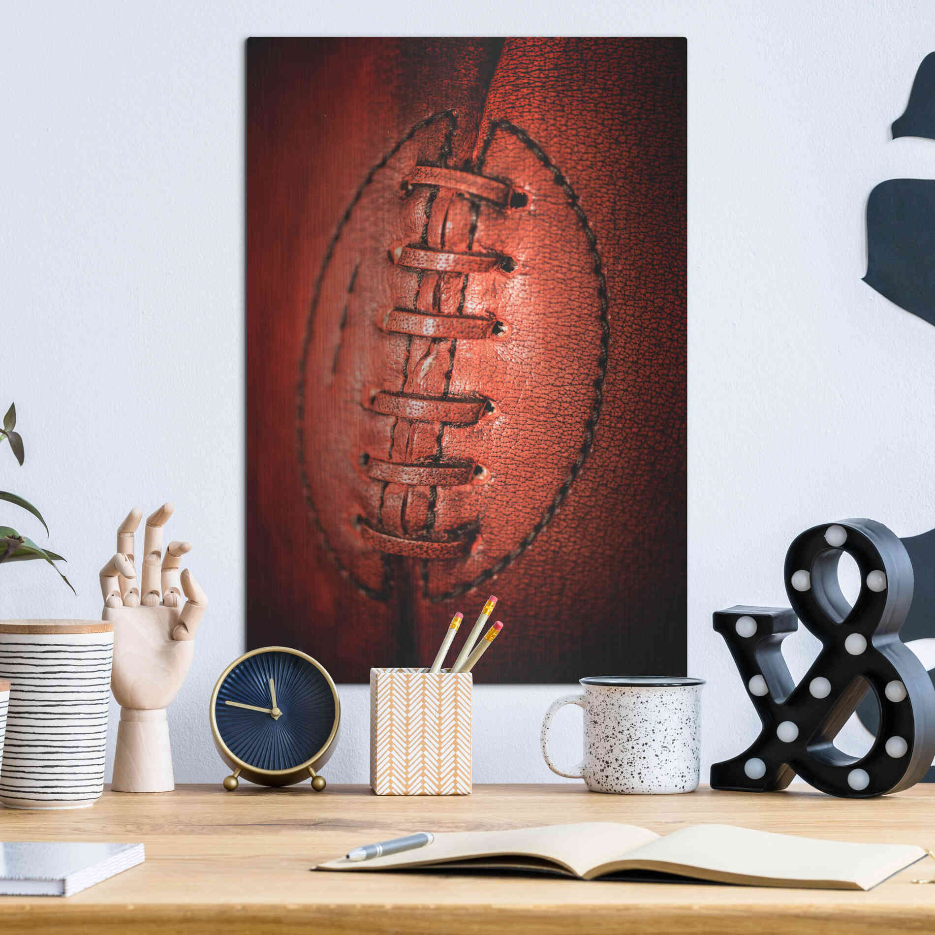 Luxe Metal Art 'Leather' by Philippe Sainte-Laudy, Metal Wall Art,12x16