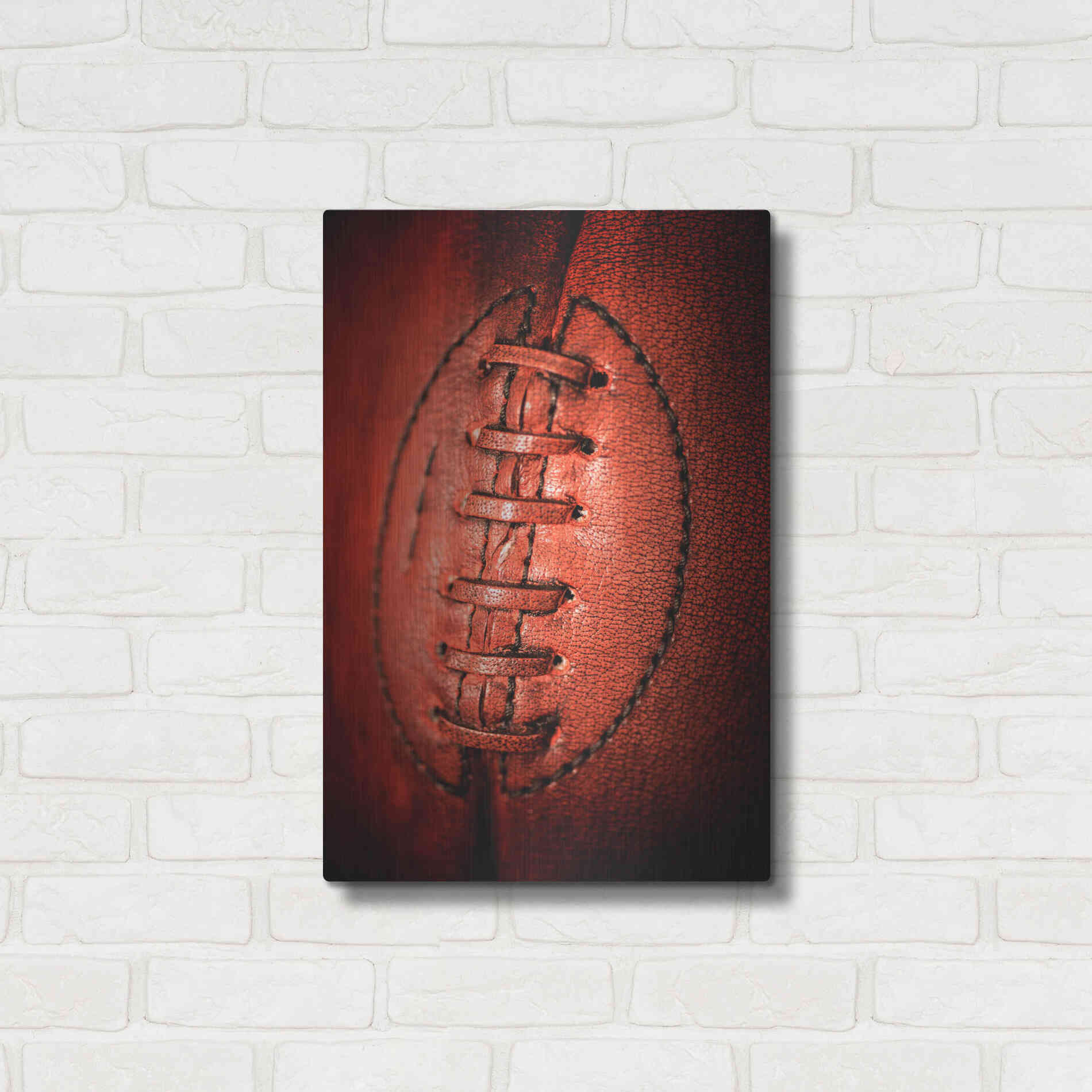 Luxe Metal Art 'Leather' by Philippe Sainte-Laudy, Metal Wall Art,16x24