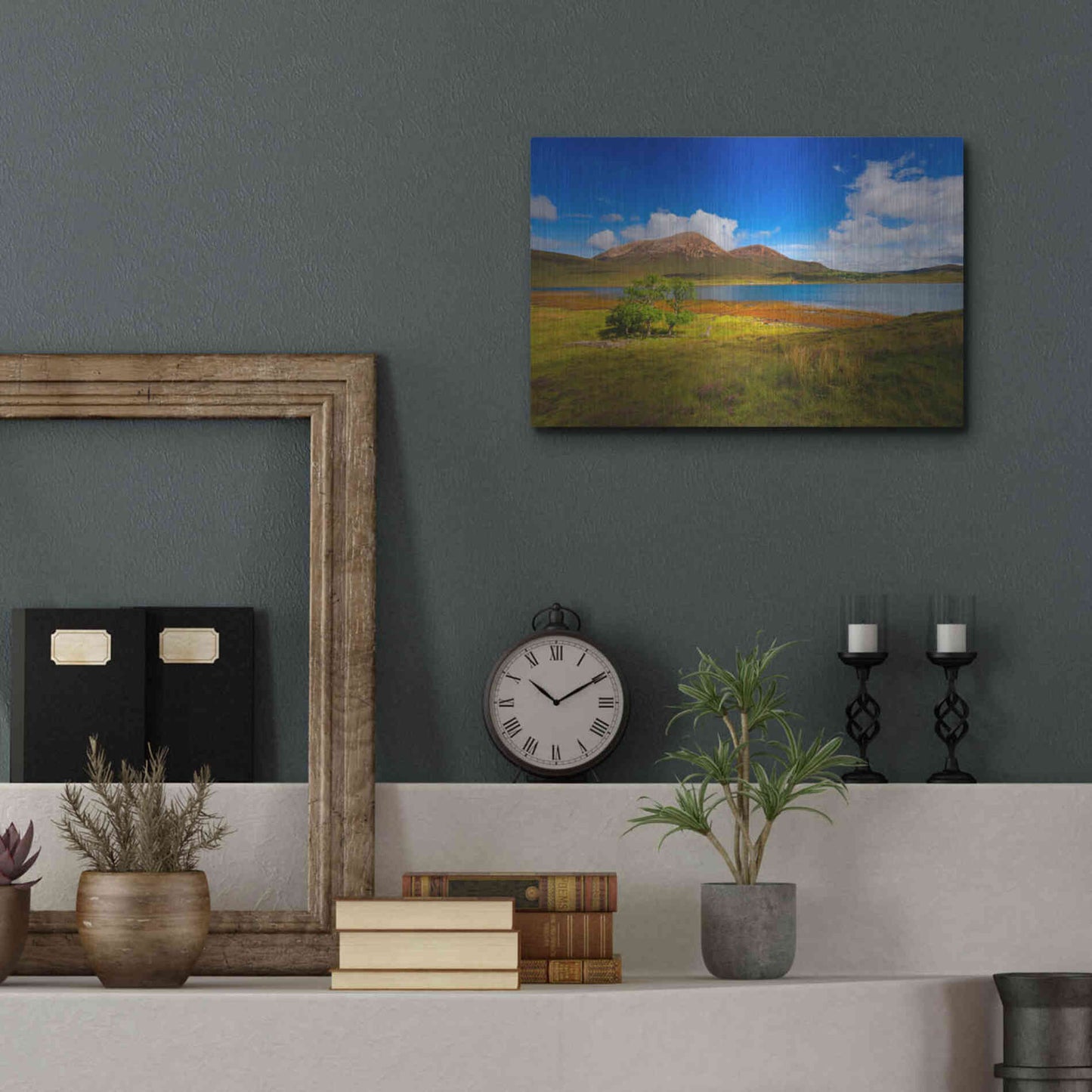 Luxe Metal Art 'Light Trees' by Philippe Sainte-Laudy, Metal Wall Art,16x12