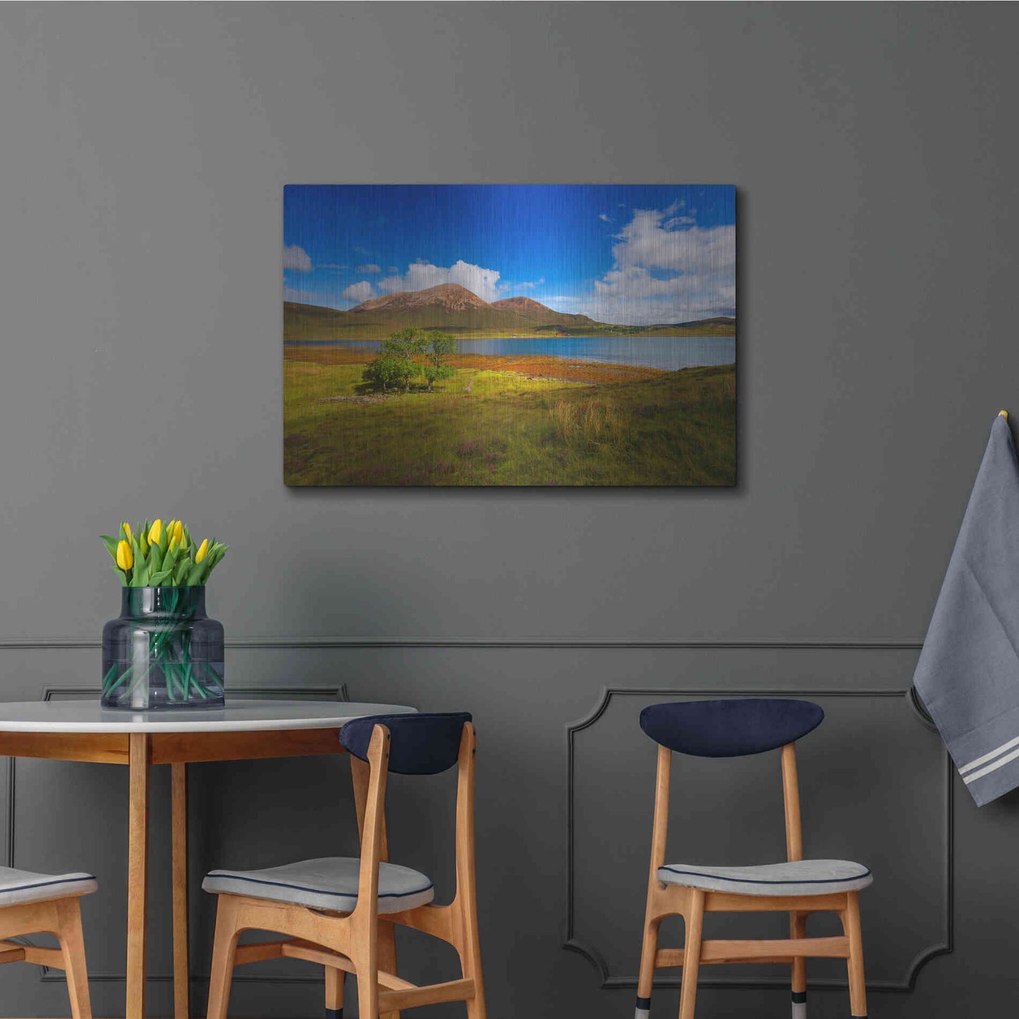 Luxe Metal Art 'Light Trees' by Philippe Sainte-Laudy, Metal Wall Art,36x24