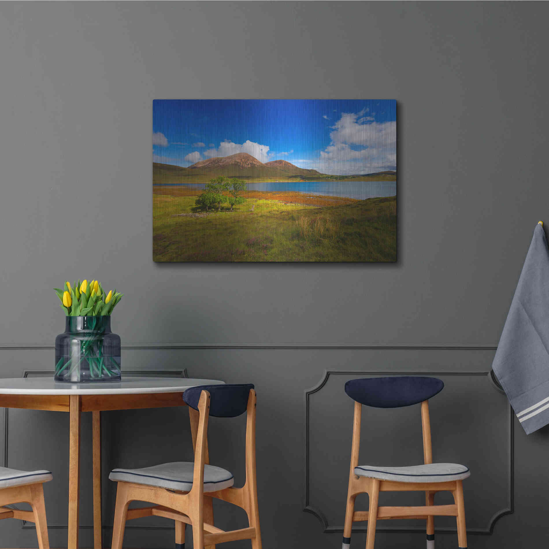 Luxe Metal Art 'Light Trees' by Philippe Sainte-Laudy, Metal Wall Art,36x24