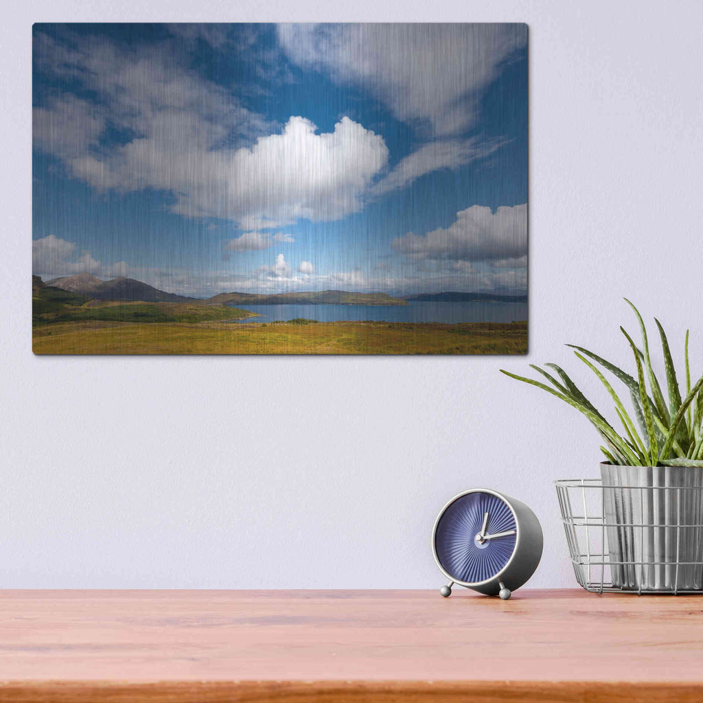 Luxe Metal Art 'Under The Clouds' by Philippe Sainte-Laudy, Metal Wall Art,16x12