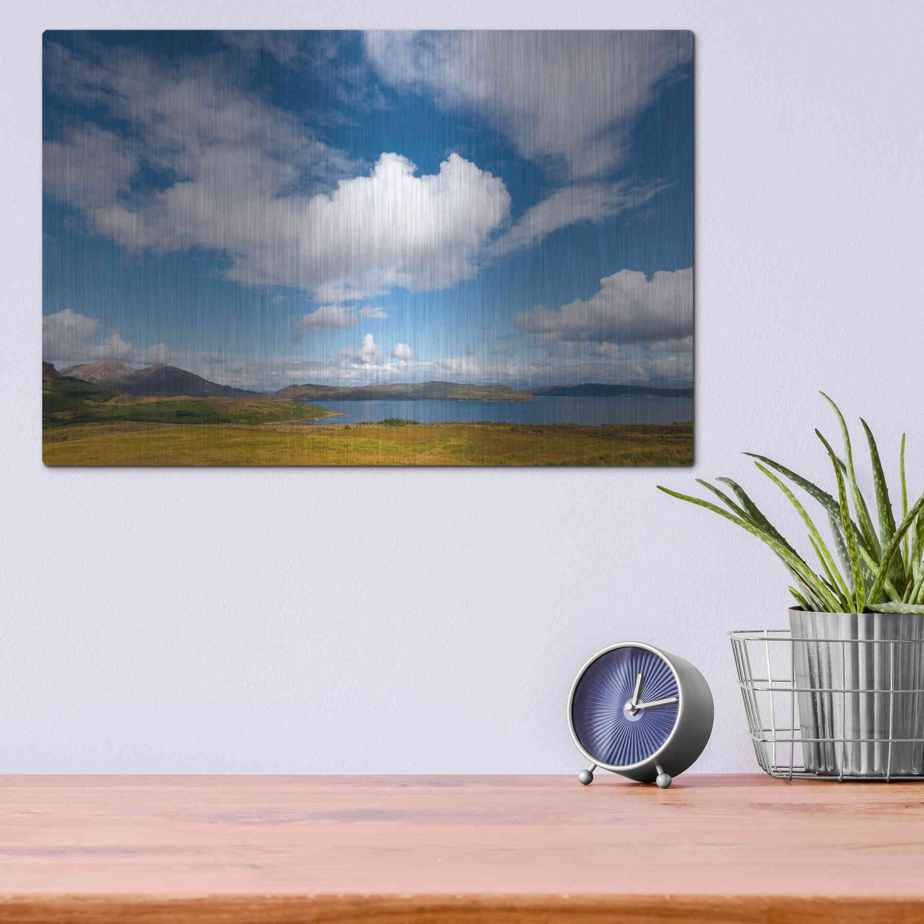 Luxe Metal Art 'Under The Clouds' by Philippe Sainte-Laudy, Metal Wall Art,16x12