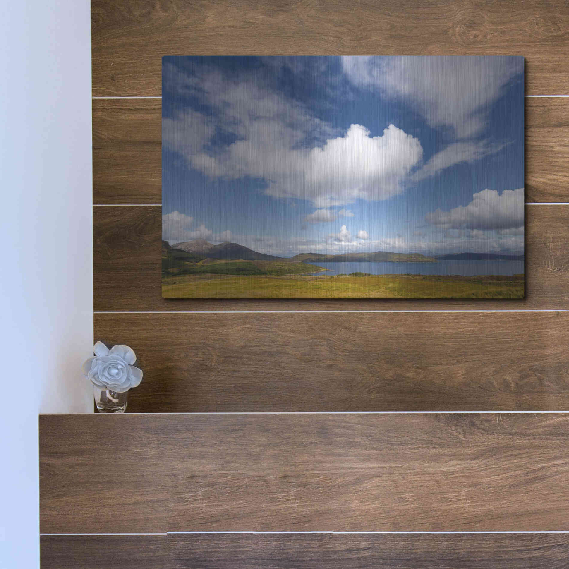 Luxe Metal Art 'Under The Clouds' by Philippe Sainte-Laudy, Metal Wall Art,16x12