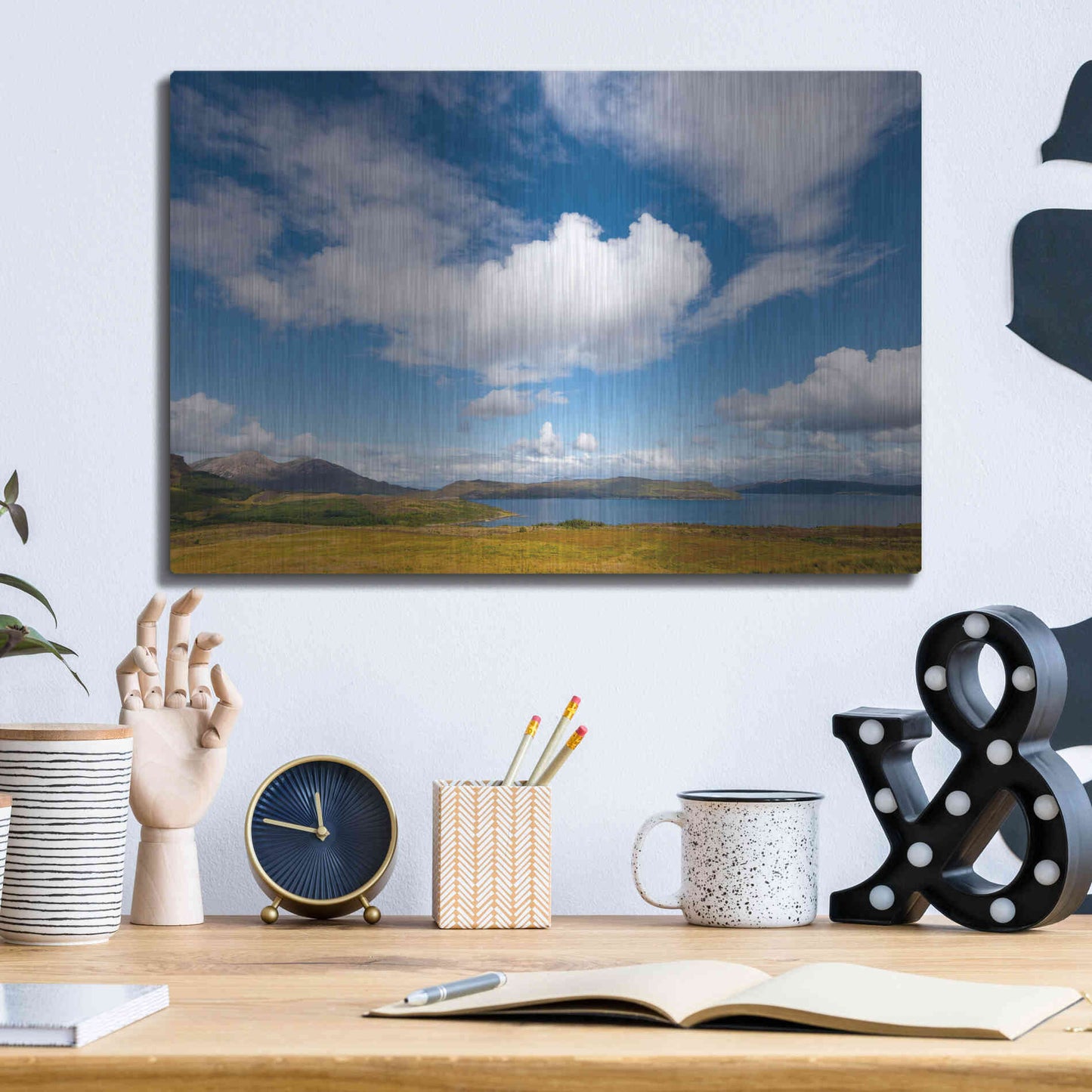 Luxe Metal Art 'Under The Clouds' by Philippe Sainte-Laudy, Metal Wall Art,16x12