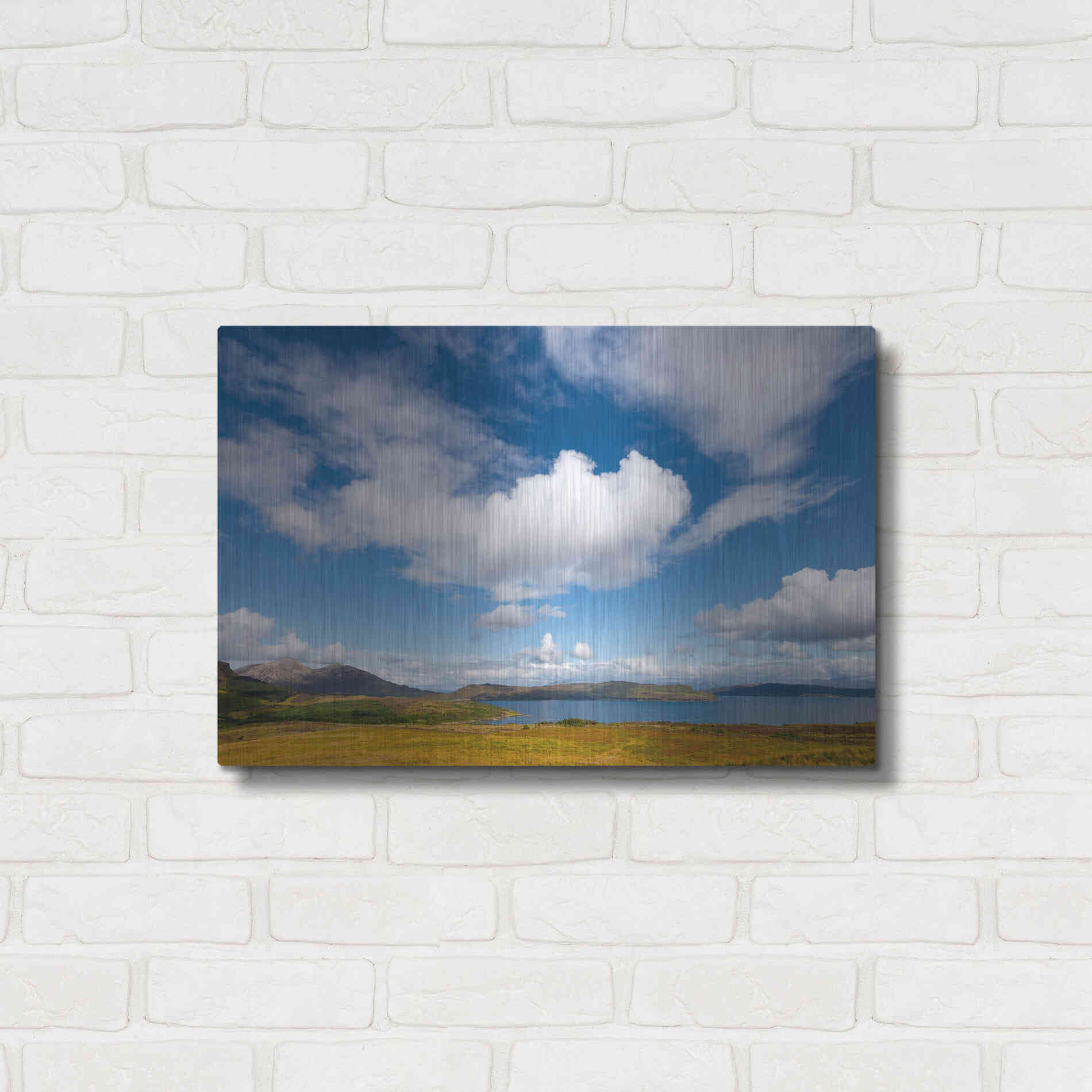 Luxe Metal Art 'Under The Clouds' by Philippe Sainte-Laudy, Metal Wall Art,24x16