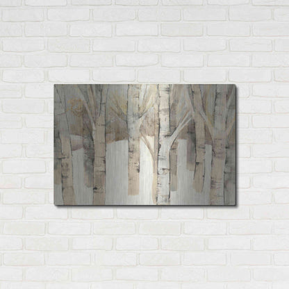 Luxe Metal Art 'First Snow' by Albena Hristova, Metal Wall Art,36x24