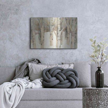 Luxe Metal Art 'First Snow' by Albena Hristova, Metal Wall Art,36x24