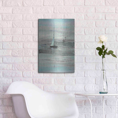 Luxe Metal Art 'Ice Sailing' by Albena Hristova, Metal Wall Art,16x24