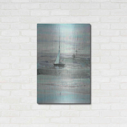 Luxe Metal Art 'Ice Sailing' by Albena Hristova, Metal Wall Art,24x36