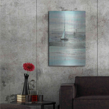 Luxe Metal Art 'Ice Sailing' by Albena Hristova, Metal Wall Art,24x36