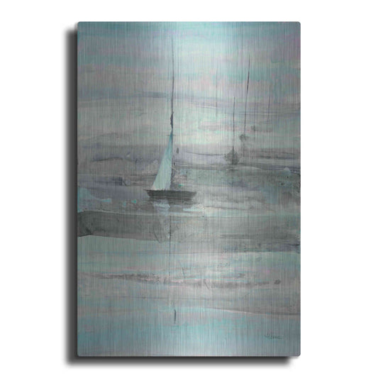 Luxe Metal Art 'Ice Sailing' by Albena Hristova, Metal Wall Art