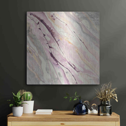 Luxe Metal Art 'Flowing I' by Albena Hristova, Metal Wall Art,24x24