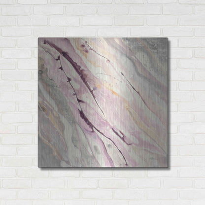 Luxe Metal Art 'Flowing I' by Albena Hristova, Metal Wall Art,36x36