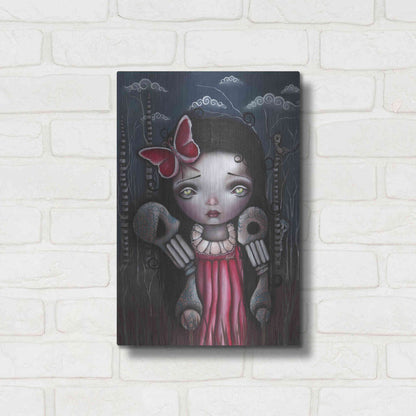 Luxe Metal Art 'Bones And Butterflies' by Abril Andrade, Metal Wall Art,12x16