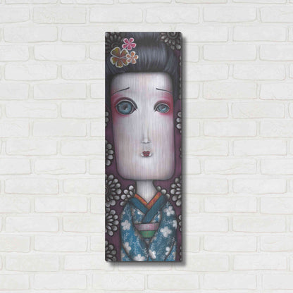 Luxe Metal Art 'Inevitable Silence' by Abril Andrade, Metal Wall Art,12x36