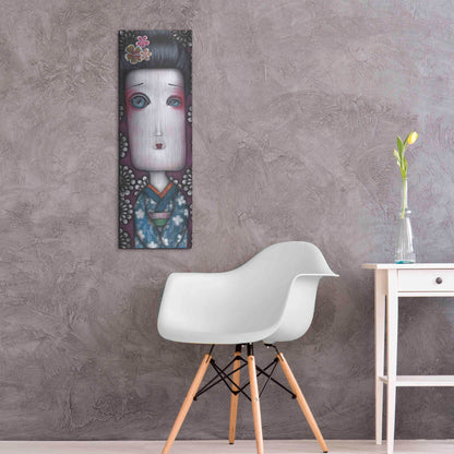 Luxe Metal Art 'Inevitable Silence' by Abril Andrade, Metal Wall Art,12x36