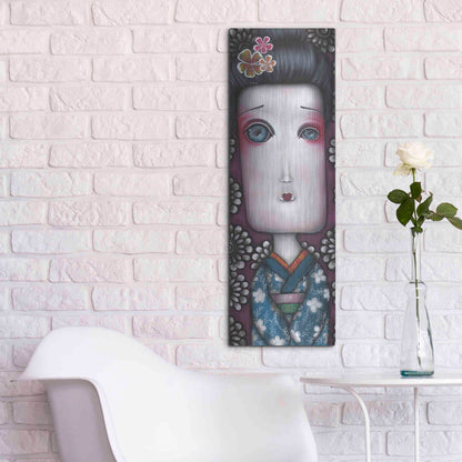 Luxe Metal Art 'Inevitable Silence' by Abril Andrade, Metal Wall Art,12x36