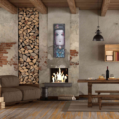 Luxe Metal Art 'Inevitable Silence' by Abril Andrade, Metal Wall Art,16x48