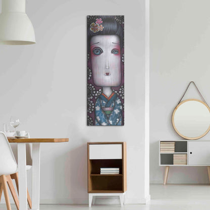 Luxe Metal Art 'Inevitable Silence' by Abril Andrade, Metal Wall Art,16x48