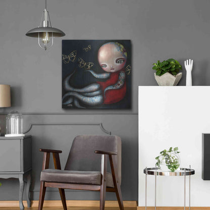 Luxe Metal Art 'Jinxi' by Abril Andrade, Metal Wall Art,24x24