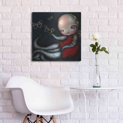 Luxe Metal Art 'Jinxi' by Abril Andrade, Metal Wall Art,24x24