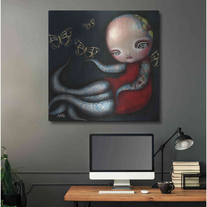 Luxe Metal Art 'Jinxi' by Abril Andrade, Metal Wall Art,36x36